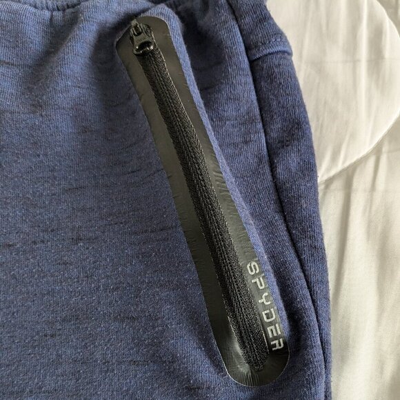 Spyder Active Blue Performance Joggers Men's Medium Comfort Stretch Athleisure - Picture 9 of 13